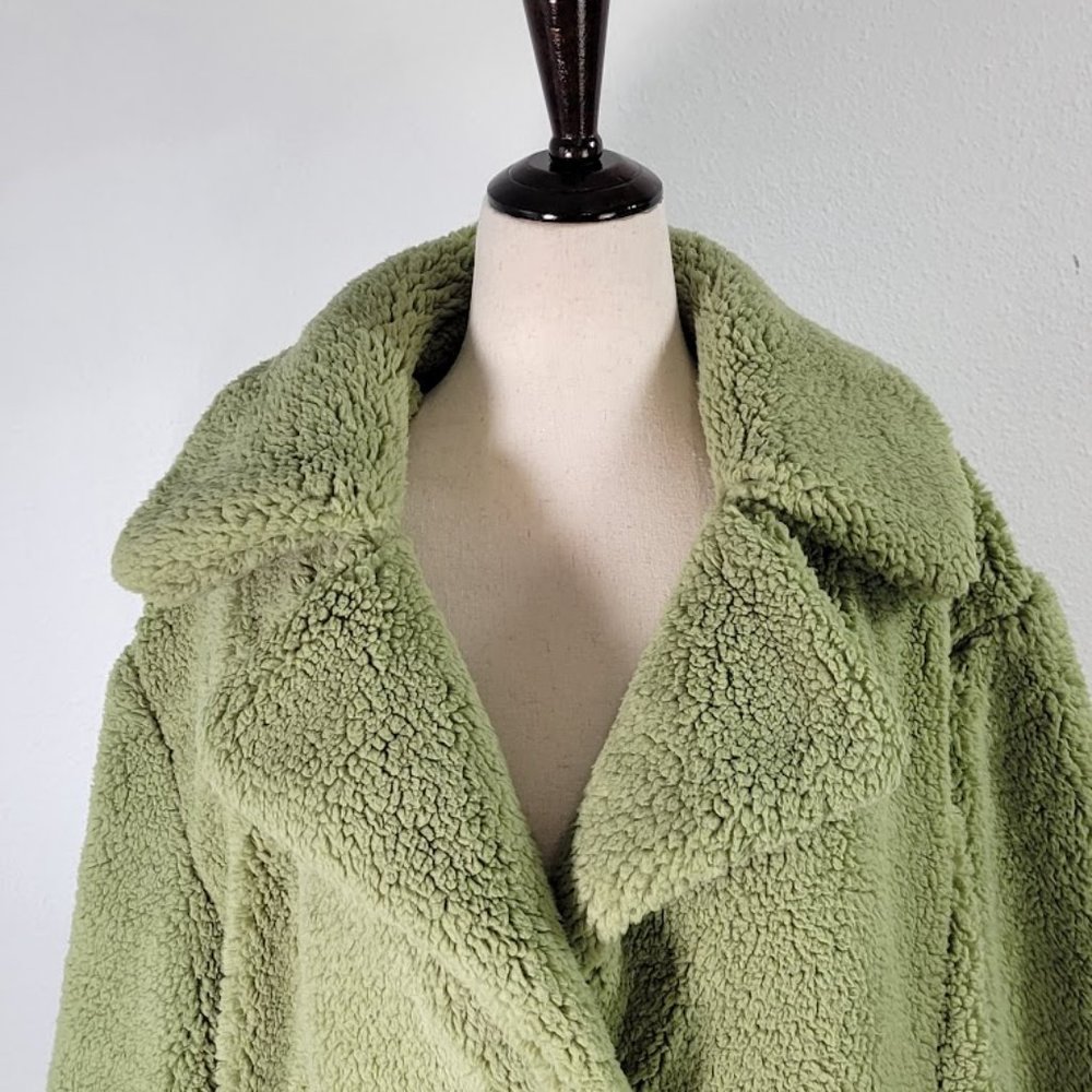 FREE PEOPLE joplin cozy sherpa jacket Sz M NEW - Picture 4 of 11